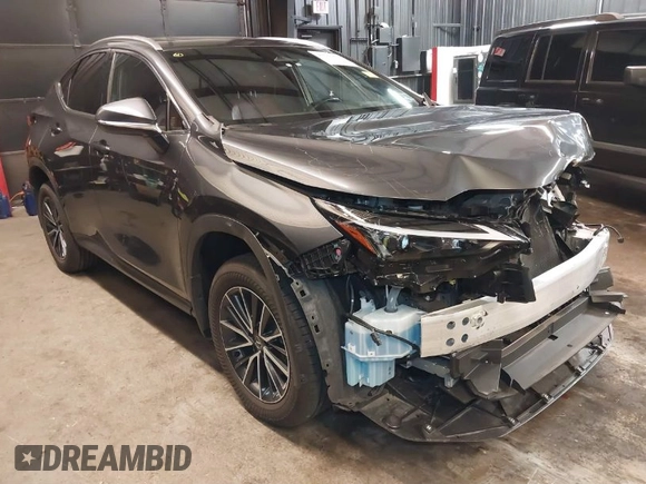 2024 Lexus NX with VIN JTJAGCEZ9R2016334, listed as a IAAI auction lot 41743822 with 15,566 mi miles. Bid and sale history available at carsss.com. Image 1.