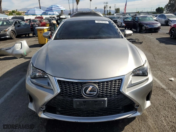 2016 Lexus RC 200t with VIN JTHHA5BC4G5003368, listed as a Copart auction lot 79479734 with 72,748 mi miles and Salvage Title. Bid and sale history available at carsss.com. Image 5.