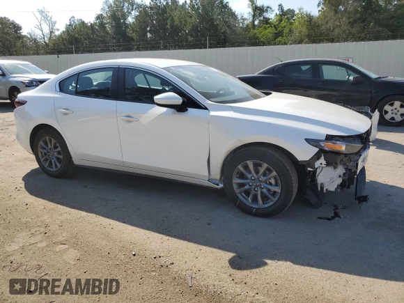 2024 Mazda 3 S with VIN 3MZBPAAM4RM432643, listed as a Copart auction lot 73061674 with 302 mi miles and Salvage Title. Bid and sale history available at DreamBid. Image 4.