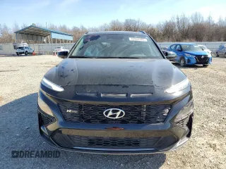 2023 Hyundai Kona N Line with VIN KM8K33A33PU943766, listed as a Copart auction lot 42802485 with 29,280 mi miles and Salvage Title. Bid and sale history available at carsss.com. Image 5.