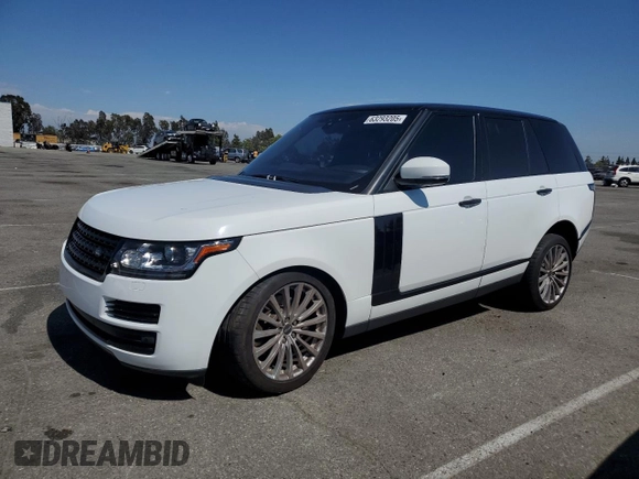 2017 Land Rover Range Rover z VIN SALGR2FVXHA377114, wystawiony jako Copart lot #63293205 z przebiegiem 69 846 mil mil oraz Czysty tytuł • Clean title. Historia ofert i sprzedaży dostępna na DreamBid. Obrazek 1.