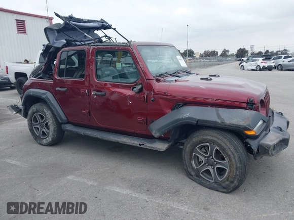2021 Jeep Wrangler Unlimited Willys with VIN 1C4HJXDN5MW840857, listed as a IAAI auction lot 41885671 with 19,709 mi miles and . Bid and sale history available at DreamBid. Image 13.