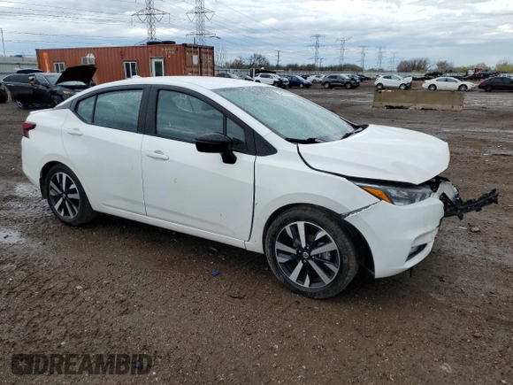 2021 Nissan Versa SR with VIN 3N1CN8FV2ML923513, listed as a Copart auction lot 54271005 with 201,657 mi miles and Salvage title. Bid and sale history available at DreamBid. Image 4.