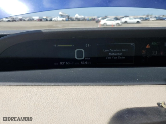 2017 Toyota Prius Two with VIN JTDKBRFU9H3574723, listed as a Copart auction lot 51485255 with 93,163 mi miles and Salvage Title. Bid and sale history available at carsss.com. Image 9.