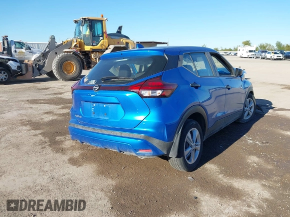 2023 Nissan Kicks S with VIN 3N1CP5BV6PL511307, listed as a IAAI auction lot 40763948 with 1 mi miles. Bid and sale history available at carsss.com. Image 4.