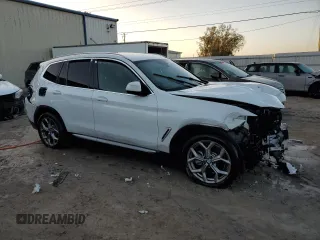 2024 BMW X3 xDrive30i with VIN 5UX53DP06R9W22278, listed as a Copart auction lot 77447444 with 869 mi miles and Salvage Title. Bid and sale history available at carsss.com. Image 4.