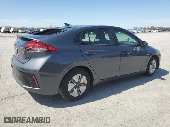 2019 Hyundai Ioniq Blue with VIN KMHC65LC4KU125489, listed as a Copart auction lot 51063565 with 105,045 mi miles and Salvage Title. Bid and sale history available at DreamBid. Image 3.