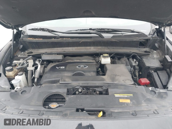 2019 Infiniti QX60 LUXE with VIN 5N1DL0MN7KC500202, listed as a IAAI auction lot 41229623 with 103,626 mi miles. Bid and sale history available at carsss.com. Image 10.