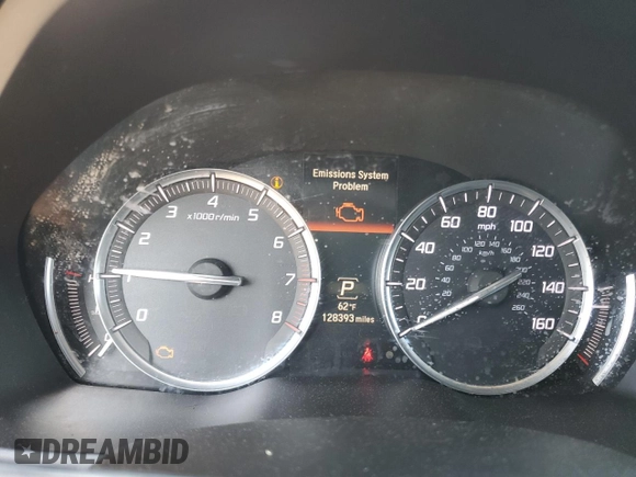 2014 Acura MDX with VIN 5FRYD3H20EB006578, listed as a Copart auction lot 49607875 with 128,393 mi miles and Salvage Title. Bid and sale history available at carsss.com. Image 9.