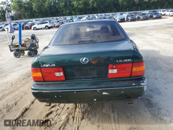 2000 Lexus LS 400 with VIN JT8BH28F9Y0171927, listed as a Copart auction lot 53521515 with 357,481 mi miles and Salvage Title. Bid and sale history available at carsss.com. Image 6.