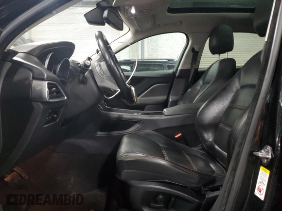 2018 Jaguar F-Pace 25t Prestige with VIN SADCK2FXXJA255410, listed as a Copart auction lot 45958285 with 90,423 mi miles and Salvage Title. Bid and sale history available at DreamBid. Image 7.