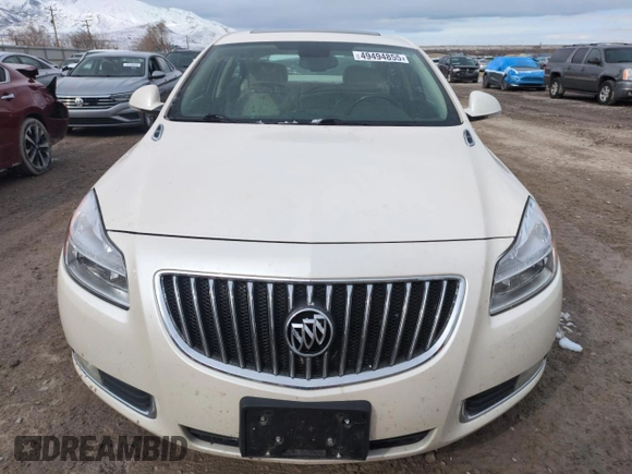 2012 Buick Regal Premium 1 with VIN 2G4GS5EK5C9147081, listed as a Copart auction lot 49494855 with 99,488 mi miles and Salvage title. Bid and sale history available at DreamBid. Image 5.