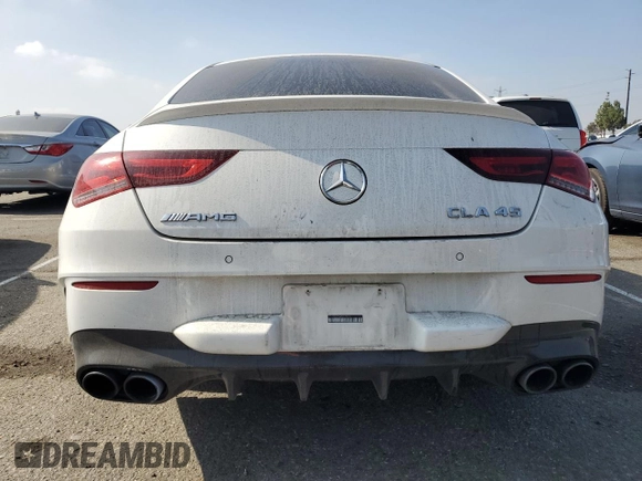 2021 Mercedes-Benz CLA 45 AMG with VIN W1K5J5DB9MN178970, listed as a Copart auction lot 67955604 with 21,947 mi miles and Salvage Title. Bid and sale history available at DreamBid. Image 6.