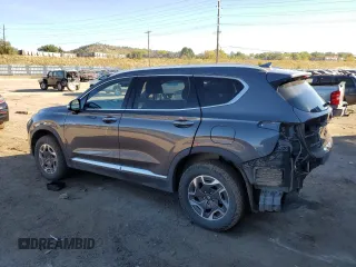2021 Hyundai Santa Fe Hybrid Blue with VIN KM8S2DA1XMU011812, listed as a Copart auction lot 76833204 with 64,764 mi miles and Salvage Title. Bid and sale history available at carsss.com. Image 2.