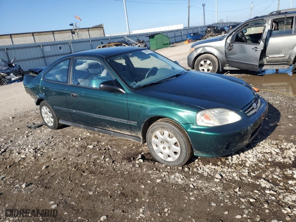 1999 Honda Civic DX with VIN 1HGEJ6229XL059370, listed as a Copart auction lot 86698214 with 0 mi miles and Salvage Title. Bid and sale history available at carsss.com. Image 4.