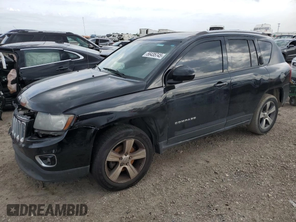 2016 Jeep Compass High Altitude z VIN 1C4NJCEA9GD716095, wystawiony jako Copart lot #56435745 z przebiegiem 145 361 mil mil oraz Szkoda całkowita • Salvage title. Historia ofert i sprzedaży dostępna na DreamBid. Obrazek 1.