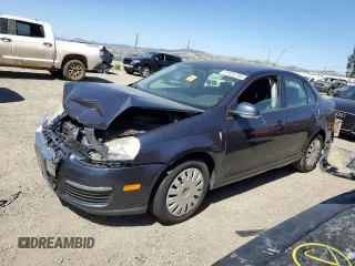 2009 Volkswagen Jetta S with VIN 3VWJZ71K89M060411, listed as a Copart auction lot 57554745 with 153,075 mi miles and Salvage title. Bid and sale history available at DreamBid. Image 1.