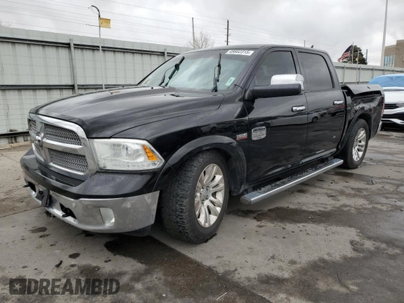 2014 Ram 1500 Longhorn Limited with VIN 1C6RR7PT5ES338521, listed as a Copart auction lot 49802315 with 195,518 mi miles and Salvage title. Bid and sale history available at DreamBid. Image 1.