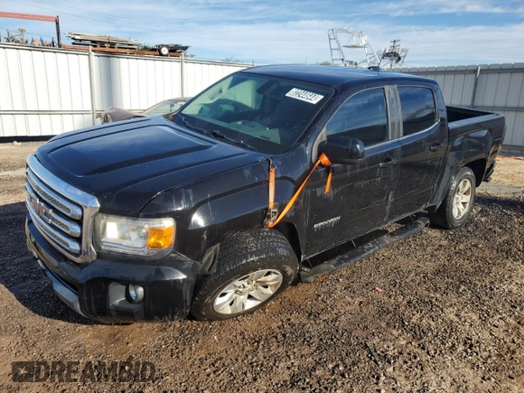 2016 GMC Canyon 2WD SLE with VIN 1GTG5CE35G1256661, listed as a Copart auction lot 82244644 with 104,496 mi miles and Clean Title. Bid and sale history available at carsss.com. Image 1.