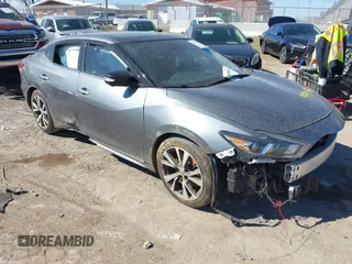 2018 Nissan Maxima SV with VIN 1N4AA6AP4JC388887, listed as a IAAI auction lot 41688858 with 63,678 mi miles. Bid and sale history available at carsss.com. Image 1.