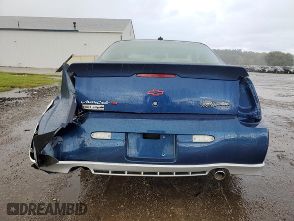 2003 Chevrolet Monte Carlo SS with VIN 2G1WX12K939343662, listed as a Copart auction lot 76054524 with 38,906 mi miles and Salvage Title. Bid and sale history available at carsss.com. Image 6.