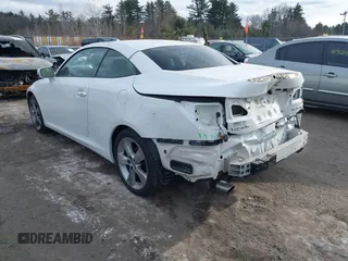 2010 Lexus IS with VIN JTHFE2C21A2500693, listed as a IAAI auction lot 41331609 with 84,274 mi miles. Bid and sale history available at carsss.com. Image 3.