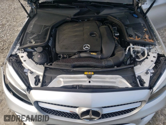 2021 Mercedes-Benz C 300 with VIN W1KWF8DB1MR604683, listed as a Copart auction lot 55934465 with Not provided miles and Salvage title. Bid and sale history available at DreamBid. Image 11.