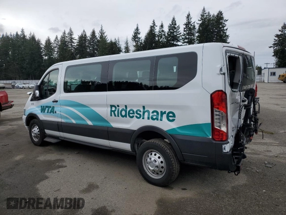 2024 Ford Transit Passenger XL with VIN 1FBAX9Y82RKB14246, listed as a Copart auction lot 49182855 with 2,167 mi miles and Salvage Title. Bid and sale history available at DreamBid. Image 2.