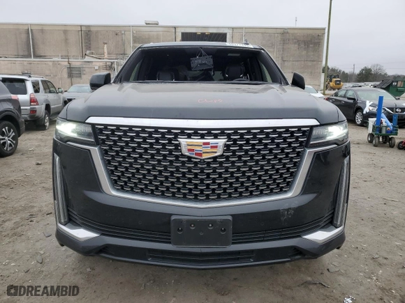 2021 Cadillac Escalade Premium Luxury with VIN 1GYS4BKL9MR215159, listed as a Copart auction lot 48577415 with 50,773 mi miles and Salvage Title. Bid and sale history available at carsss.com. Image 5.