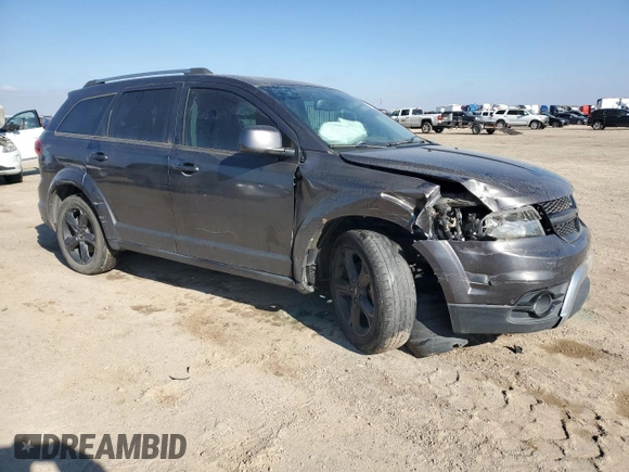 2019 Dodge Journey Crossroad with VIN 3C4PDCGB1KT841164, listed as a Copart auction lot 87814655 with 107,589 mi miles and Salvage Title. Bid and sale history available at DreamBid. Image 4.
