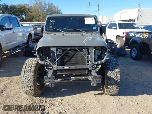 2018 Jeep Wrangler Unlimited Sahara with VIN 1C4HJXEG8JW239535, listed as a IAAI auction lot 41711596 with 85,675 mi miles. Bid and sale history available at carsss.com. Image 13.