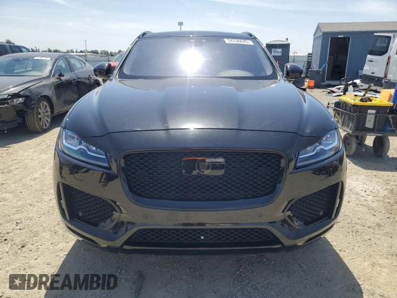 2019 Jaguar F-Pace S with VIN SADCM2FV1KA395386, listed as a Copart auction lot 54336645 with 43,020 mi miles and Salvage Title. Bid and sale history available at DreamBid. Image 5.