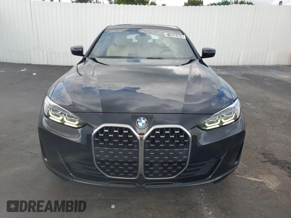 2024 BMW 4 Series 430i with VIN WBA63AV00RFR28608, listed as a Copart auction lot 71856304 with 23,799 mi miles and Clean Title. Bid and sale history available at DreamBid. Image 5.