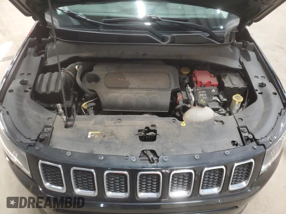 2019 Jeep Compass Latitude with VIN 3C4NJDBB0KT593907, listed as a Copart auction lot 50628525 with 46,111 mi miles and Salvage Title. Bid and sale history available at DreamBid. Image 14.