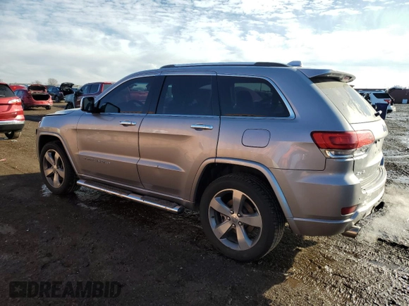 2015 Jeep Grand Cherokee Overland with VIN 1C4RJFCT8FC619014, listed as a Copart auction lot 44304375 with 123,767 mi miles and Salvage Title. Bid and sale history available at carsss.com. Image 2.