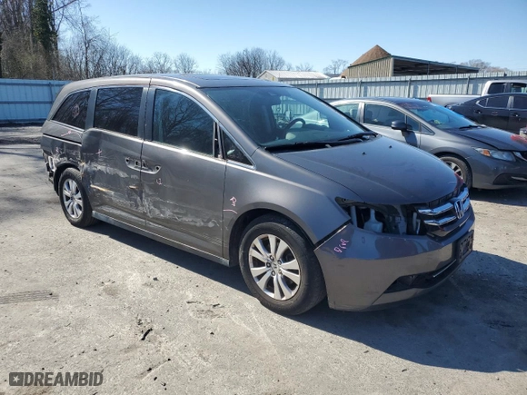 2014 Honda Odyssey EX-L with VIN 5FNRL5H62EB017699, listed as a Copart auction lot 50366905 with 119,957 mi miles and Salvage Title. Bid and sale history available at carsss.com. Image 4.