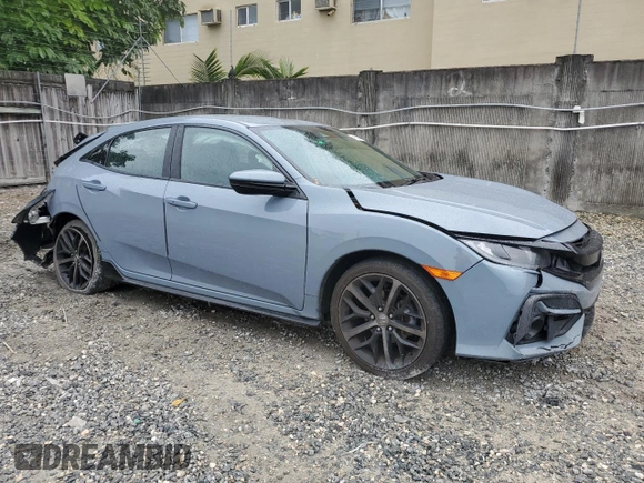 2021 Honda Civic Sport with VIN SHHFK7H45MU218803, listed as a Copart auction lot 46521875 with 79,949 mi miles and Non Repairable. Bid and sale history available at DreamBid. Image 4.
