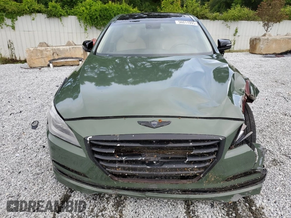 2015 Hyundai Genesis 3.8L with VIN KMHGN4JE0FU034132, listed as a Copart auction lot 56011995 with 206,517 mi miles and Clean Title. Bid and sale history available at DreamBid. Image 5.