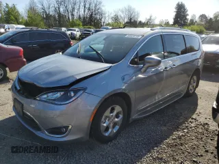 2018 Chrysler Pacifica Hybrid Touring L with VIN 2C4RC1L70JR248236, listed as a Copart auction lot 53325715 with 46,499 mi miles and Salvage Title. Bid and sale history available at DreamBid. Image 1.
