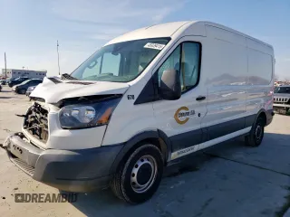 2018 Ford Transit with VIN 1FTYE2CM7JKA37745, listed as a Copart auction lot 46939415 with Not Provided miles and Salvage Title. Bid and sale history available at carsss.com. Image 1.