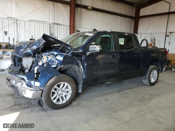 2022 Chevrolet Silverado 1500 LT with VIN 1GCPDKEK2NZ628752, listed as a Copart auction lot 75650744 with 29,913 mi miles and Salvage Title. Bid and sale history available at carsss.com. Image 1.