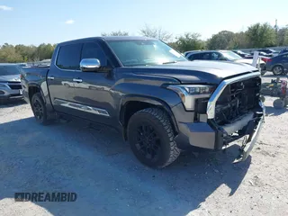 2022 Toyota Tundra 1794 Edition with VIN 5TFMA5DB9NX015571, listed as a IAAI auction lot 41730283 with 76,429 mi miles and . Bid and sale history available at DreamBid. Image 1.