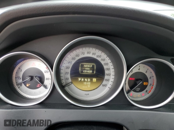 2012 Mercedes-Benz C 300 Sport with VIN WDDGF8BB9CR204182, listed as a Copart auction lot 58328205 with 131,435 mi miles and Salvage title. Bid and sale history available at DreamBid. Image 9.