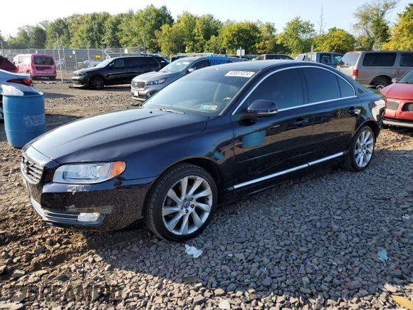 2016 Volvo S80 T5 Drive-E Platinum z VIN YV140MAM5G1196039, wystawiony jako Copart lot #68851024 z przebiegiem 129 199 mil mil oraz Szkoda całkowita • Salvage title. Historia ofert i sprzedaży dostępna na DreamBid. Obrazek 1.