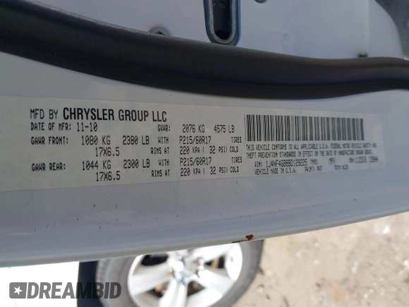 2011 Jeep Patriot Latitude X with VIN 1J4NF4GB8BD129225, listed as a IAAI auction lot 41784098 with 162,786 mi miles and . Bid and sale history available at DreamBid. Image 9.