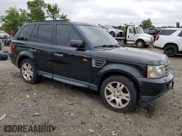 2006 Land Rover Range Rover Sport HSE with VIN SALSF25486A920825, listed as a Copart auction lot 58063625 with 218,694 mi miles and Salvage title. Bid and sale history available at DreamBid. Image 4.