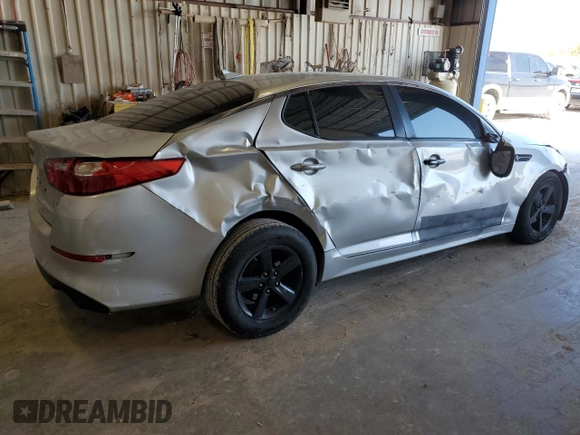 2014 Kia Optima LX with VIN KNAGM4A77E5471110, listed as a Copart auction lot 53179855 with 195,885 mi miles and Salvage Title. Bid and sale history available at carsss.com. Image 3.