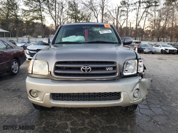2004 Toyota Sequoia SR5 with VIN 5TDZT34AX4S218937, listed as a Copart auction lot 88211735 with 0 mi miles and Salvage Title. Bid and sale history available at carsss.com. Image 5.