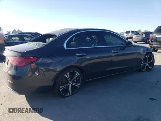2022 Mercedes-Benz C 300 with VIN W1KAF4GBXNR019715, listed as a Copart auction lot 49168885 with 47,596 mi miles and Salvage title. Bid and sale history available at DreamBid. Image 3.