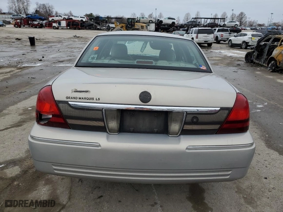 2009 Mercury Grand Marquis LS with VIN 2MEHM75V19X623872, listed as a Copart auction lot 45558075 with 0 mi miles and Salvage Title. Bid and sale history available at carsss.com. Image 6.